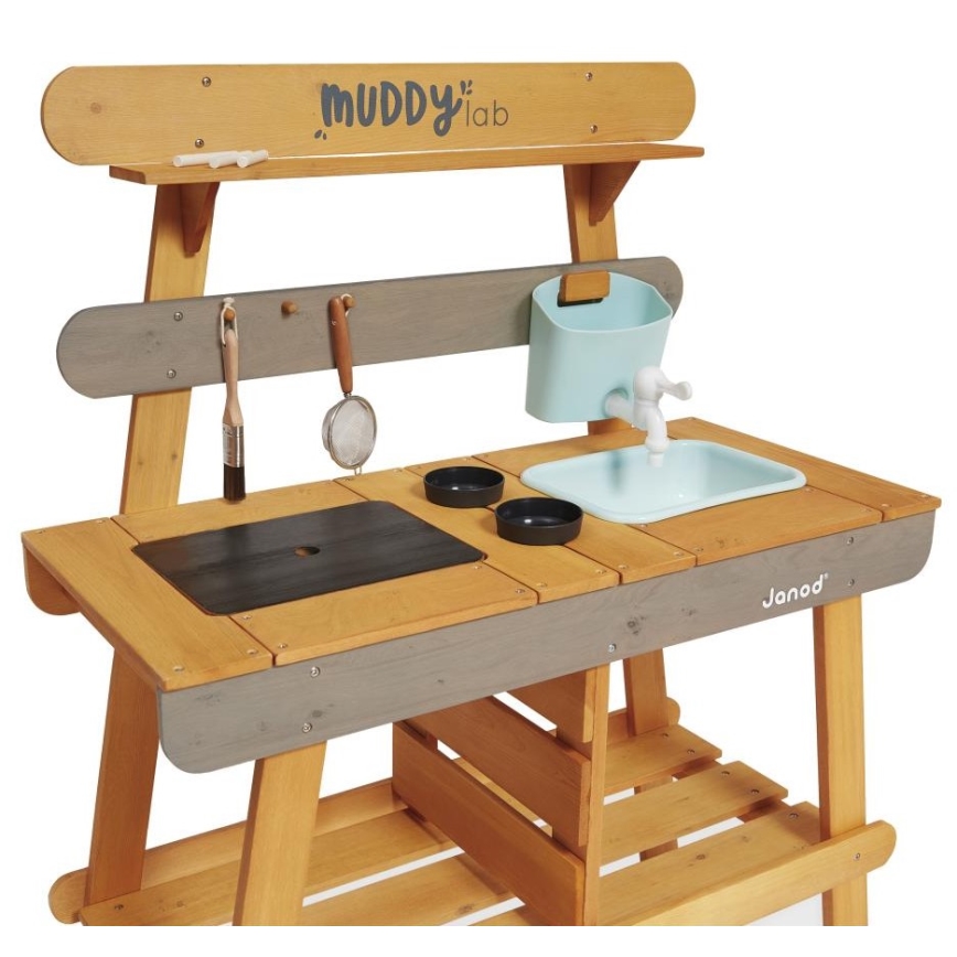 Janod - Puinen ulkoleikkikeittiö MUDDY LAB