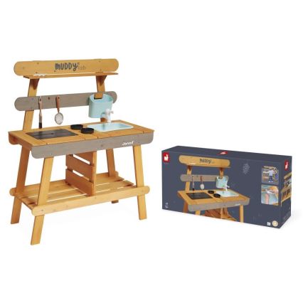 Janod - Puinen ulkoleikkikeittiö MUDDY LAB