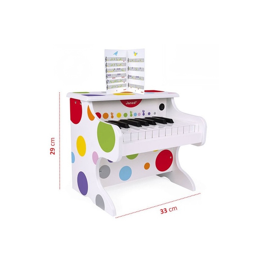 Janod - Sähköpiano CONFETTI 4xAA