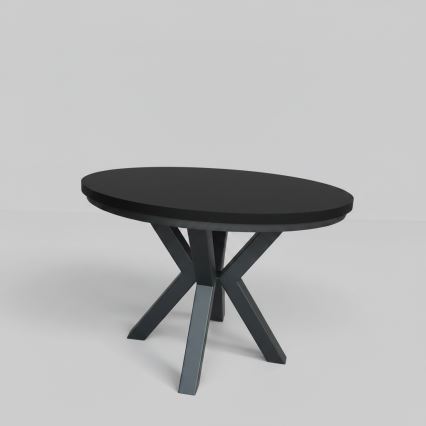 Jatkettava ruokapöytä CONVI 100/140x73 cm musta