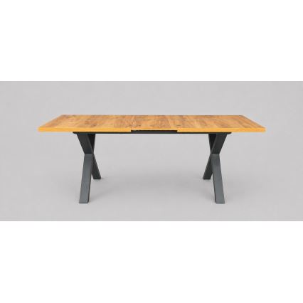 Jatkettava ruokapöytä DOMO 150/190x80 cm craft-tammi/musta