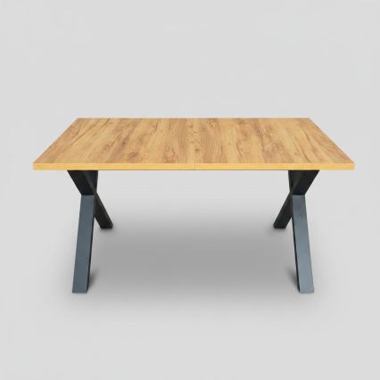 Jatkettava ruokapöytä DOMO 150/190x80 cm craft-tammi/musta