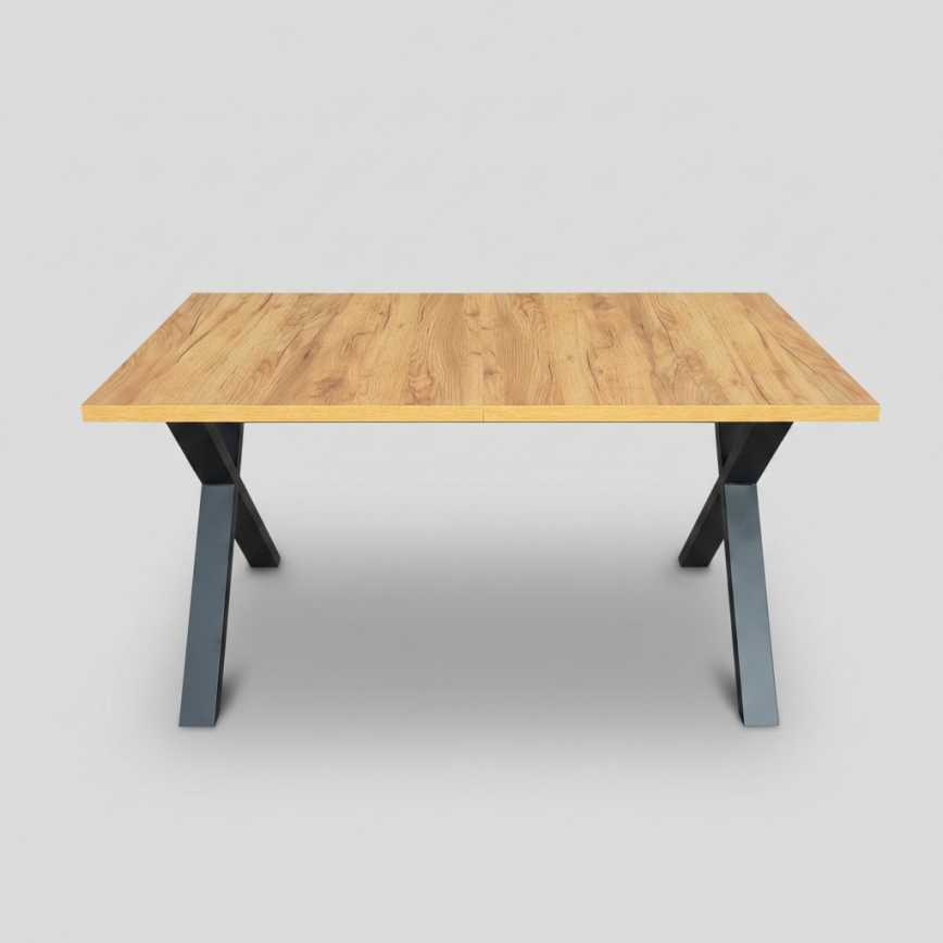 Jatkettava ruokapöytä DOMO 150/190x80 cm craft-tammi/musta