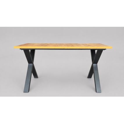 Jatkettava ruokapöytä DOMO 150/190x80 cm craft-tammi/musta