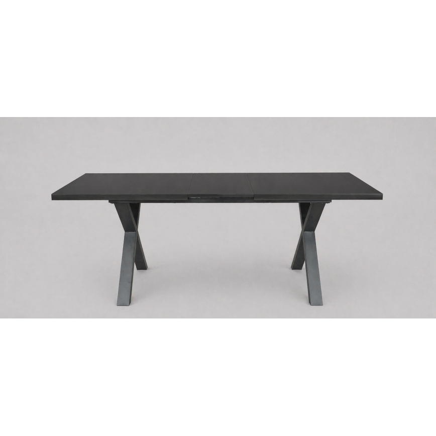 Jatkettava ruokapöytä DOMO 150/190x80 cm musta