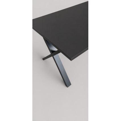Jatkettava ruokapöytä DOMO 150/190x80 cm musta
