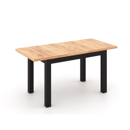 Jatkettava ruokapöytä DOO 120/160x75 cm dub craft/musta