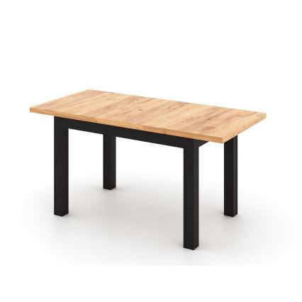 Jatkettava ruokapöytä DOO 120/160x75 cm dub craft/musta