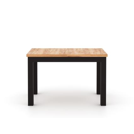 Jatkettava ruokapöytä DOO 120/160x75 cm dub craft/musta