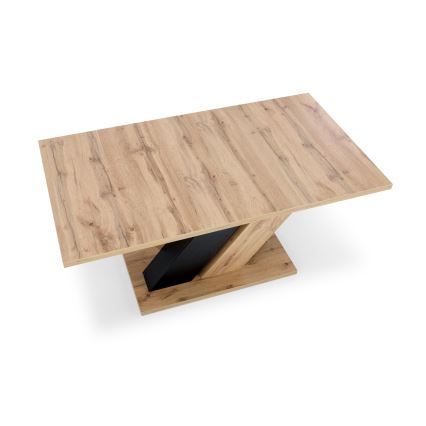 Jatkettava ruokapöytä DROM 160/200x90 cm wotan-tammi/musta