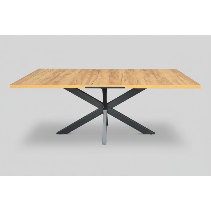 Jatkettava ruokapöytä SAMLE 150/190x80 cm craft-tammi/musta