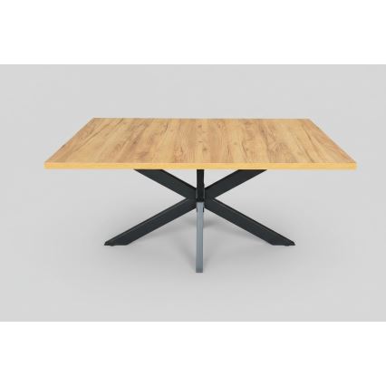 Jatkettava ruokapöytä SAMLE 150/190x80 cm craft-tammi/musta