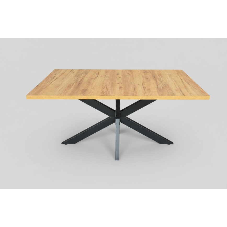 Jatkettava ruokapöytä SAMLE 150/190x80 cm craft-tammi/musta
