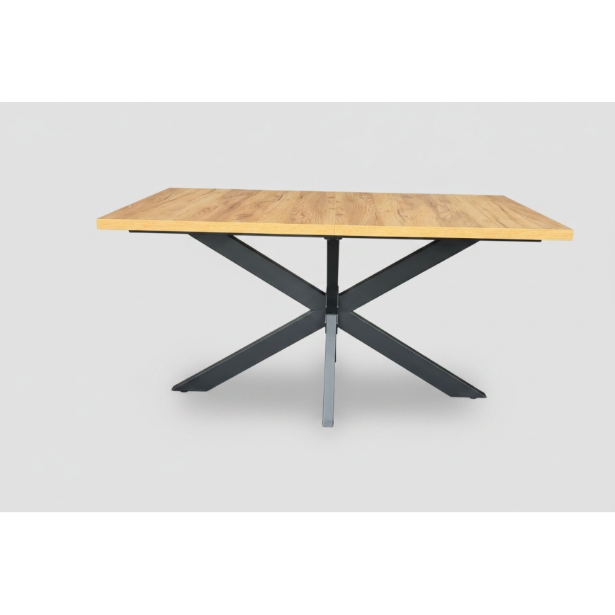 Jatkettava ruokapöytä SAMLE 150/190x80 cm craft-tammi/musta