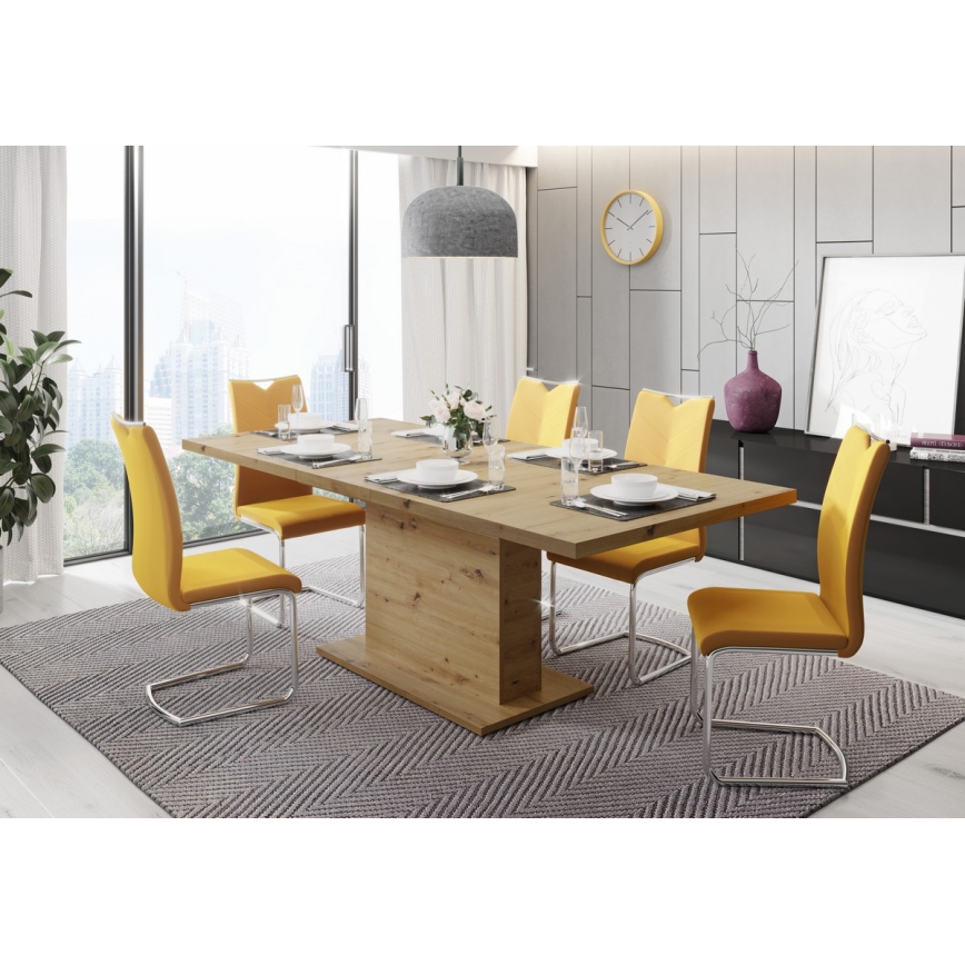 Jatkettava ruokapöytä STRAP, artisan-tammi