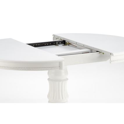 Jatkettava ruokapöytä WILLIAM valkoinen