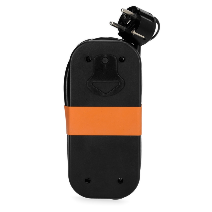 Jatkojohto 2 pistorasiaa + 2x USB 1,4 m musta