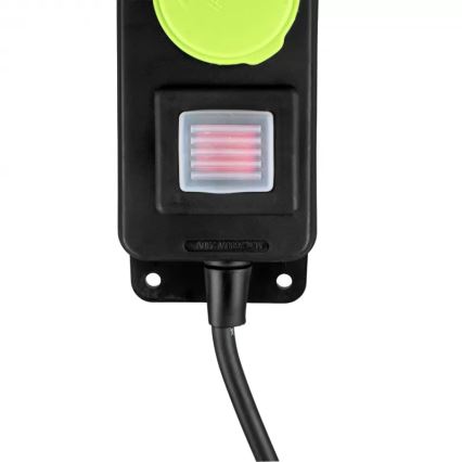 Jatkojohto 3 pistorasialla ja kytkimellä, 10m, IP44