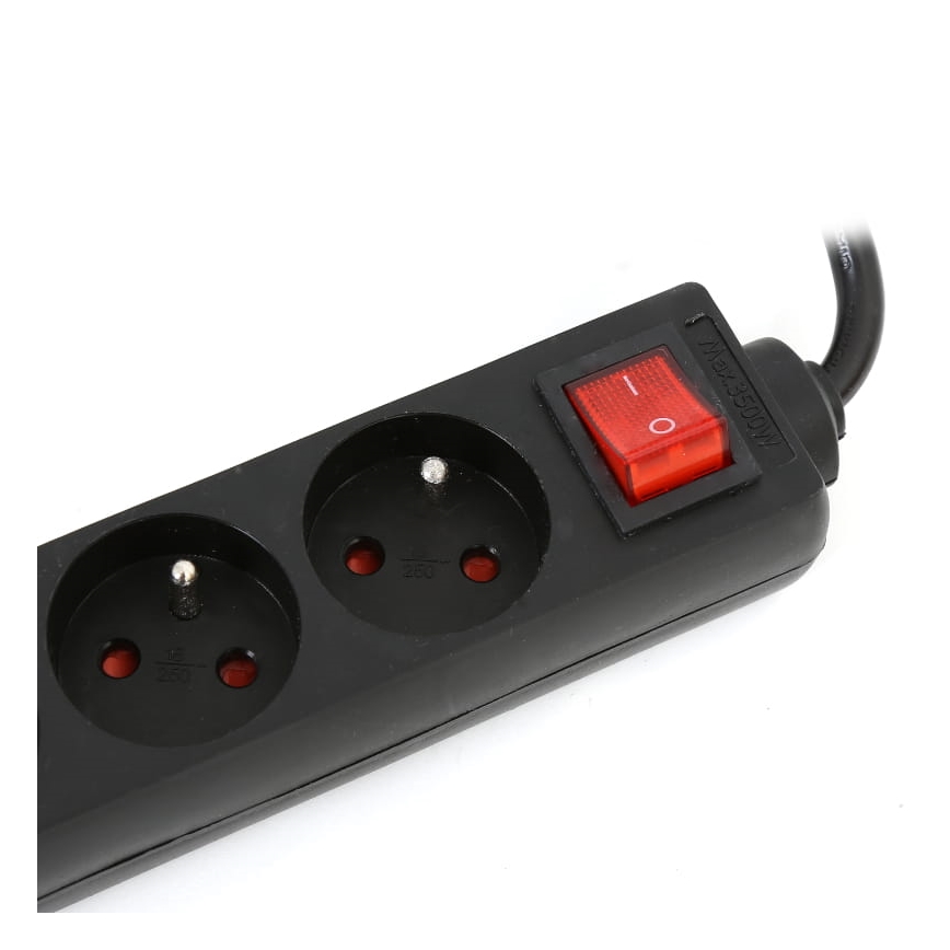 Jatkojohto kytkimellä 5Z Type E 1,5m musta