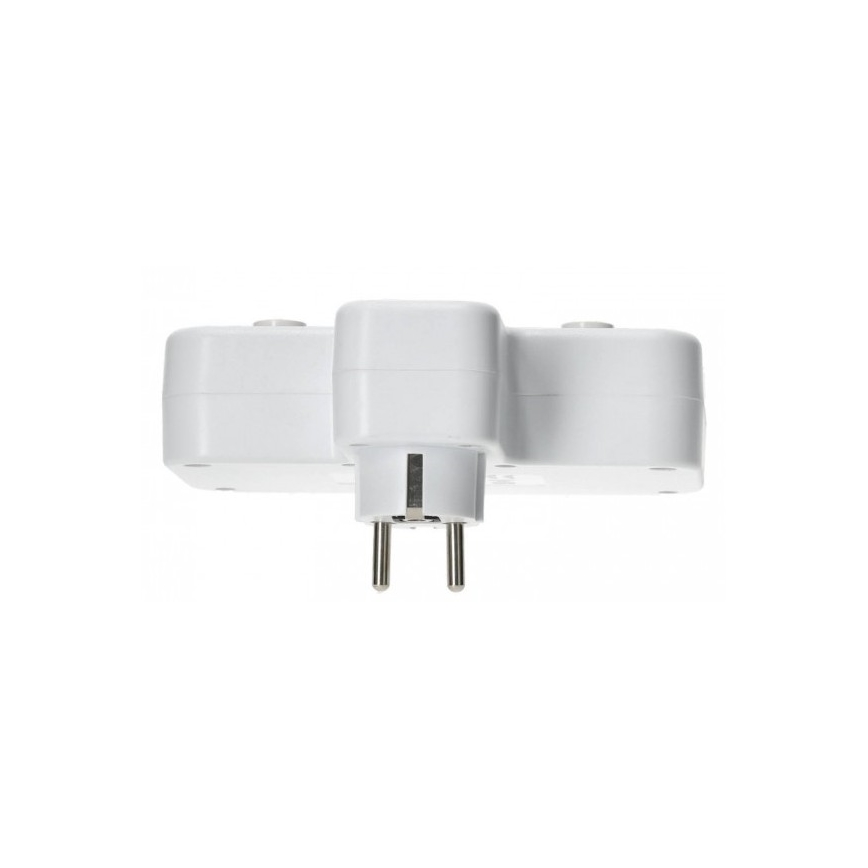 Jatkopistorasia kytkimellä ja LED-valaistuksella LINEA PRO 2Z + 3xUSB A/C SCHUKO 4000K valkoinen
