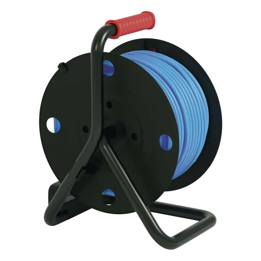 Jatkokaapeli rummussa 4 pistorasiaa 50 m silikoni IP44