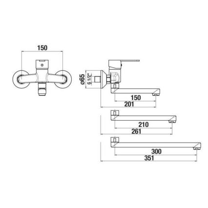 JIKA H3111Z70042201 - Pesuallashana LYRA 15x20,1 cm kiiltävä kromi