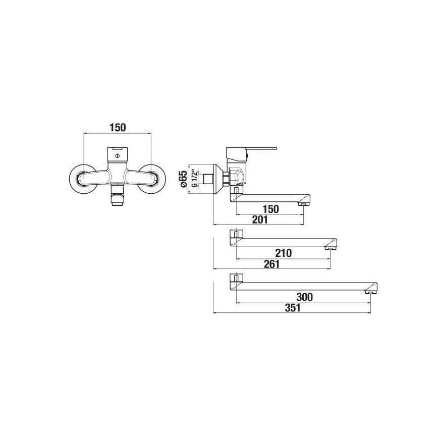 JIKA H3111Z70042201 - Pesuallashana LYRA 15x20,1 cm kiiltävä kromi