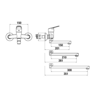 JIKA H3112E70042201 - Pesuallashana TALAS 15x20,1 cm kiiltävä kromi