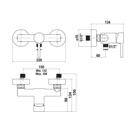 JIKA H3312F77164001 - MIO suihkuhana mattamusta