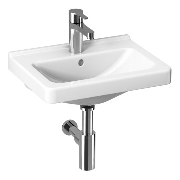 JIKA H8114220001041 - Ripustettava pesuallas CUBITO 45x34 cm keramiikka/valkoinen