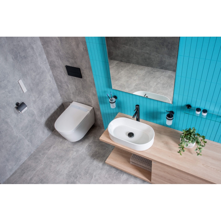 JIKA H8183660001121 - ASTRA 53x31 cm tasoon asennettava pesuallas, keramiikka/valkoinen