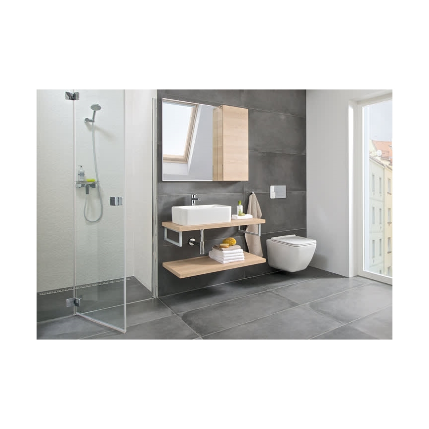 JIKA H8184230001121 - Upotasonallas tasolle CUBITO 50x35 cm keramiikka/valkoinen