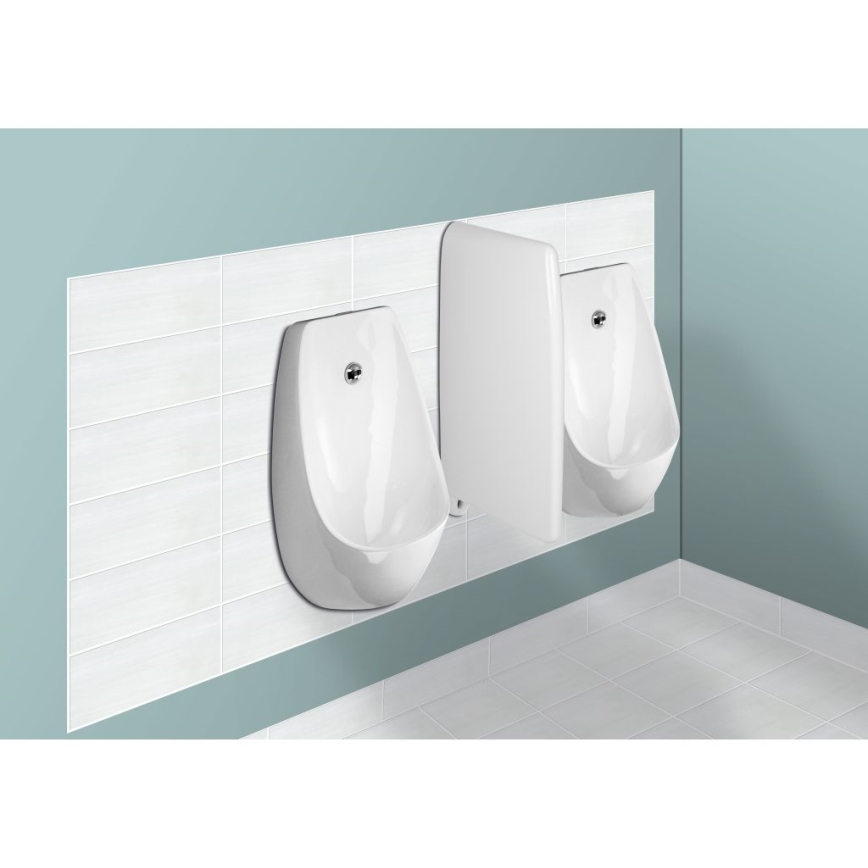 JIKA H8411010000001 - DOMINO-lattiapissaari takasyöttö, takaviemäri, keramiikka/valkoinen