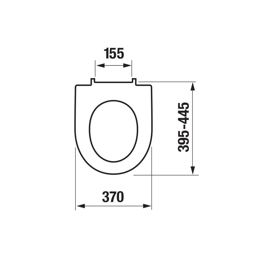 JIKA H8903850000631 - Pehmeästi sulkeutuva WC-istuimen kansi LYRA duroplasti/valkoinen