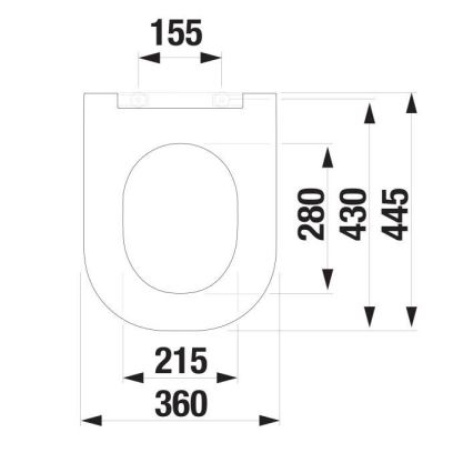 JIKA H8917167570631 - MIO-pehmäsulkeutuva WC-istuinkansi, duroplastinen, mattavalkoinen