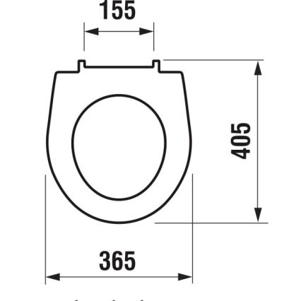 JIKA H8933803000631 - LYRA WC-istuinkansi, duroplast, valkoinen