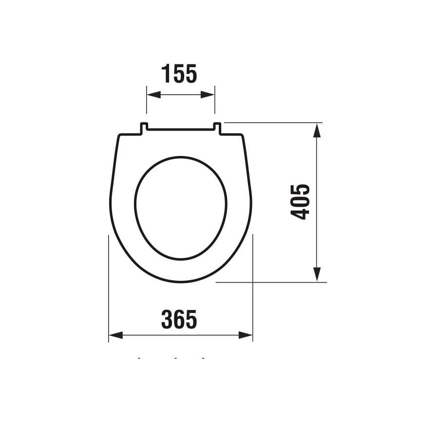 JIKA H8933803000631 - LYRA WC-istuinkansi, duroplast, valkoinen