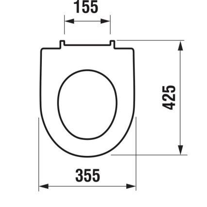 JIKA H8933843000631 - LYRA WC-istuinkansi, duroplastinen, valkoinen