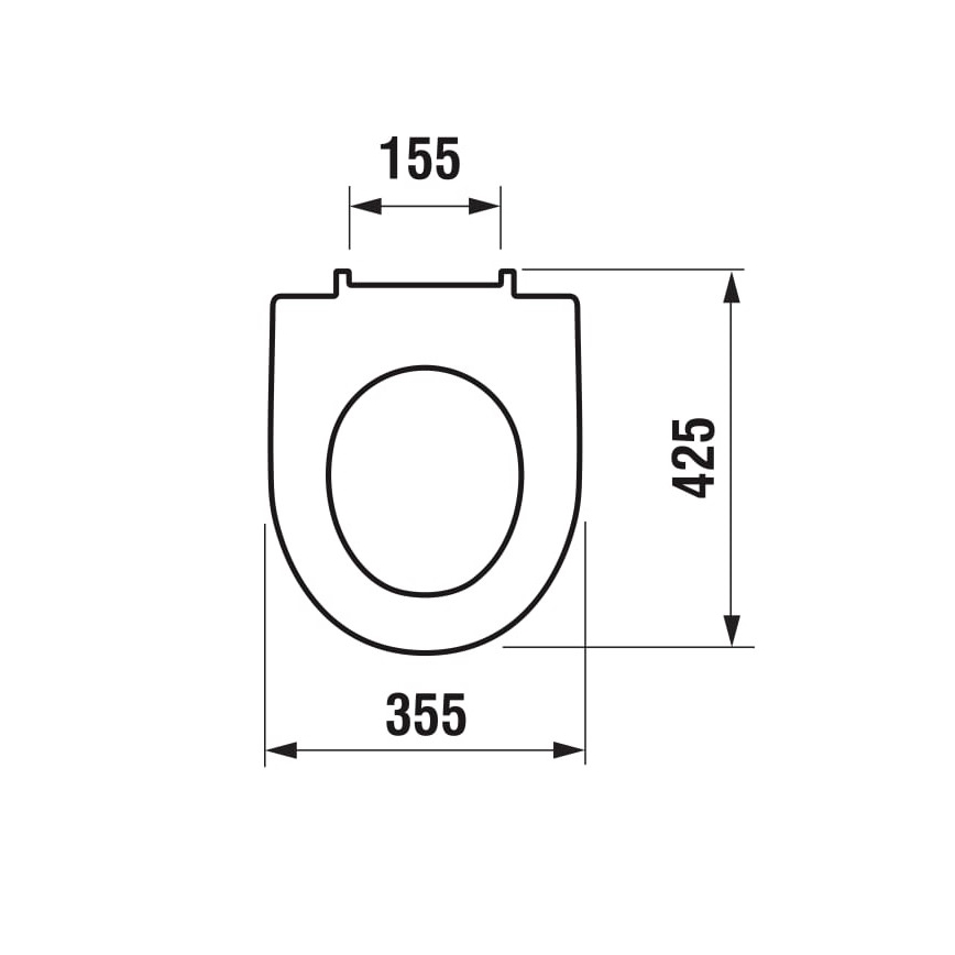 JIKA H8933843000631 - LYRA WC-istuinkansi, duroplastinen, valkoinen