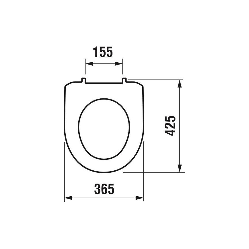 JIKA H8933870000001 - WC-istuimen kansi LYRA termoplast/valkoinen