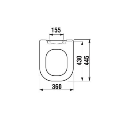 JIKA H8936113000631 - WC-istuinkansi SoftClose DEEP duroplasti/valkoinen