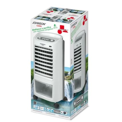 JOHNSON - Kannettava ilmanviilennin COOL 65W/230V valkoinen/harmaa