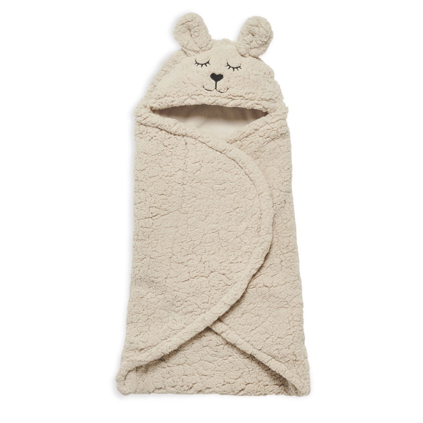 Jollein - Kapalohuopa fleece Bunny 100x105 cm Nougat