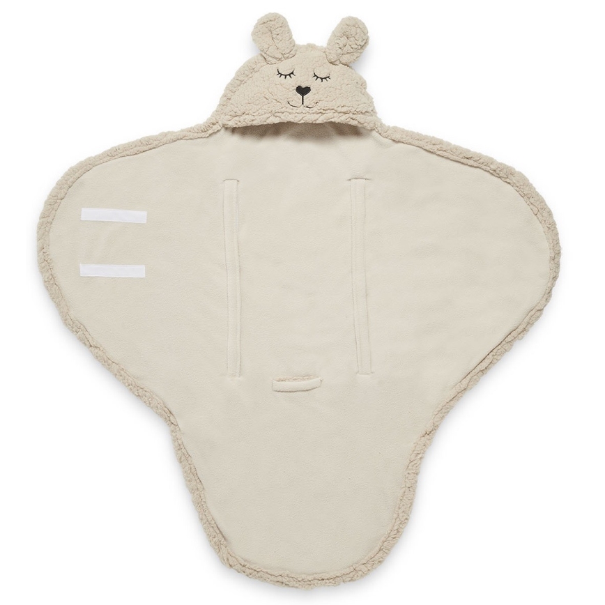 Jollein - Kapalohuopa fleece Bunny 100x105 cm Nougat