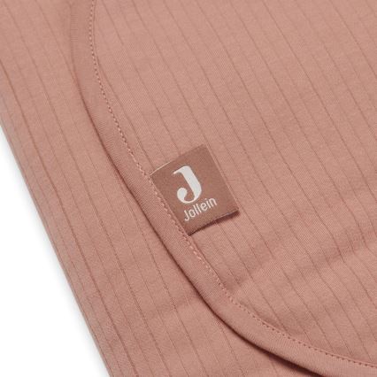 Jollein - Puuvillainen kapalohuopa BASIC STRIPE 100x105 cm Rosewood