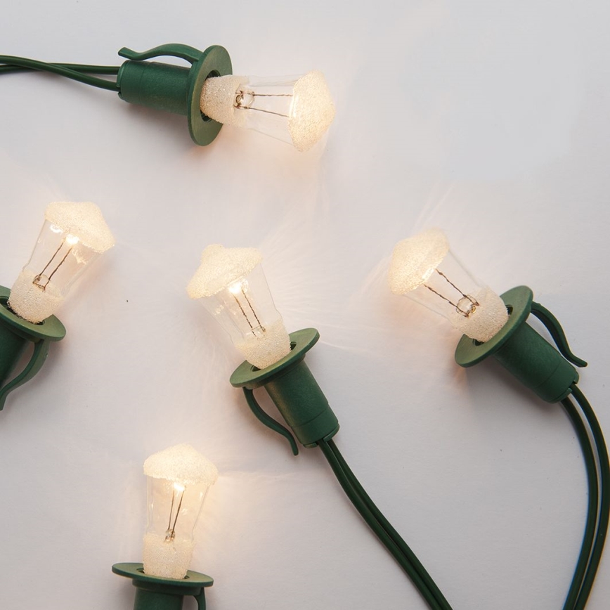 Jouluvaloketju LANTERN 12xE10/10,7m lämmin valkoinen Valmistettu EU