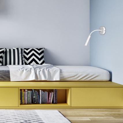 Joustava ARDEN-pöytävalaisin 1xG9/8W/230V valkoinen