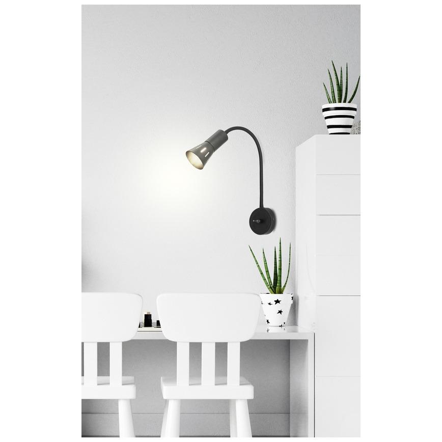 Joustava ARENA-pöytävalaisin 1xE14/40W/230V musta