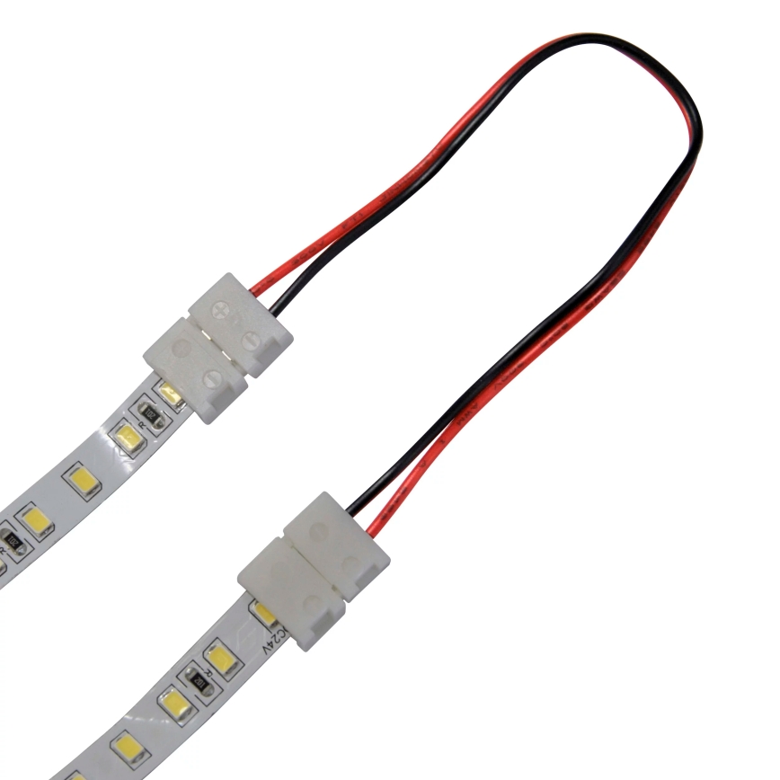 Joustava kaksipuolinen kulmikas liitin kohteelle 2-pin LED nauhat 8 mm