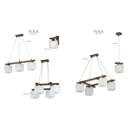 Jupiter 1093 - PO4 - Riippukattokruunu POLA 4xE27/60W/230V